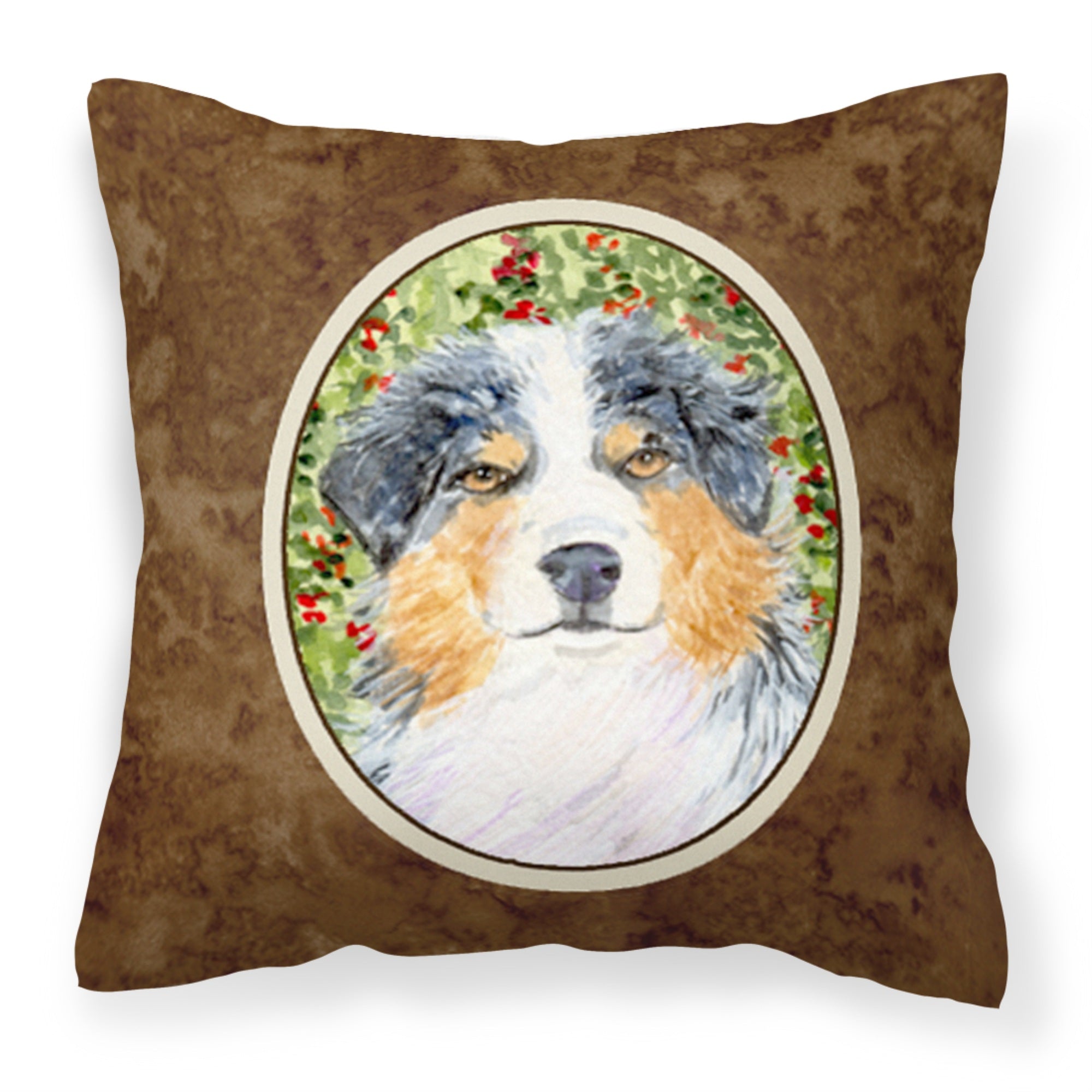 Carolines Treasures SS8848PW1414 Australian Shepherd Decorative Canvas Fabric Pillow, Large, Multicolor