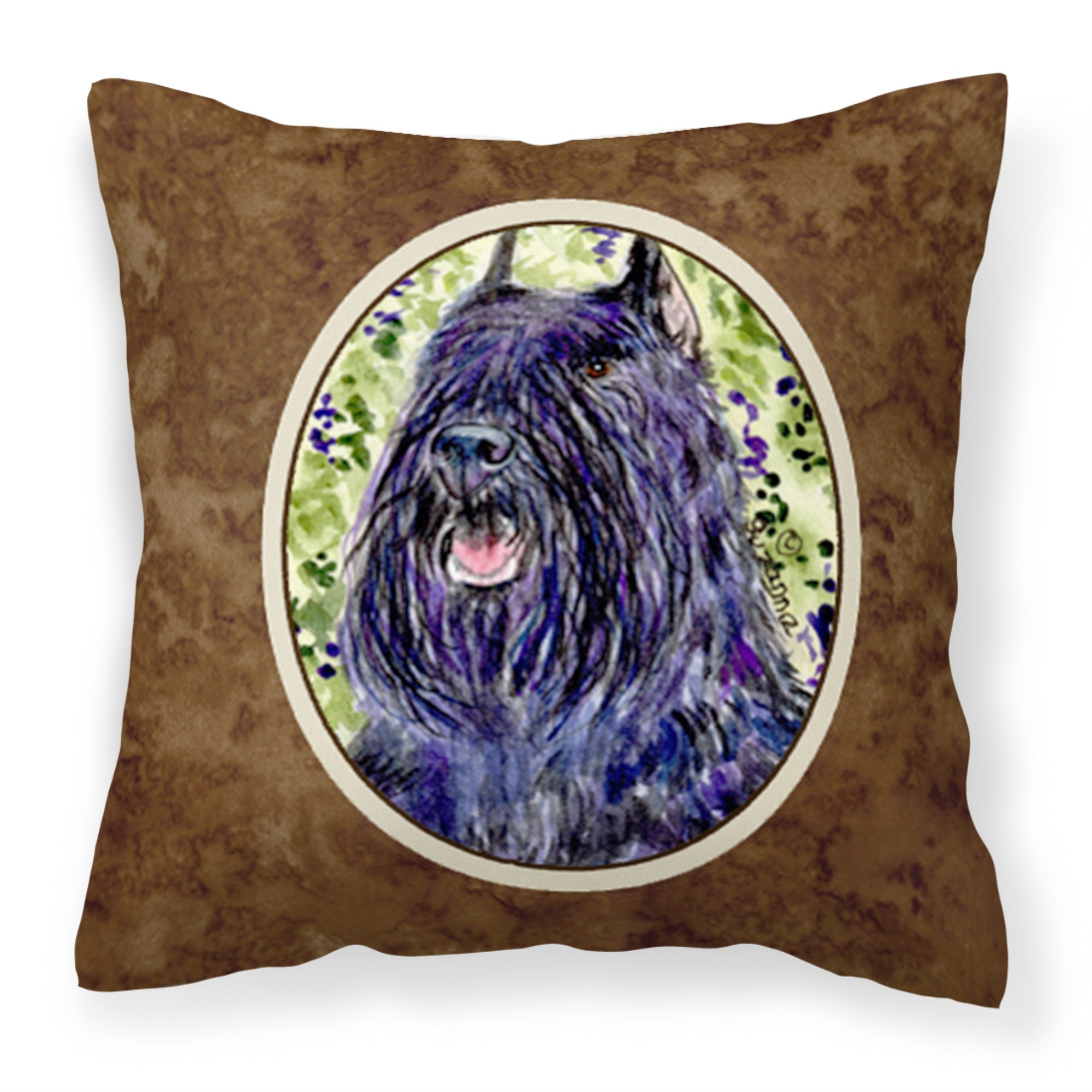 Carolines Treasures SS8853PW1414 Bouvier des Flandres Decorative Canvas Fabric Pillow, Large, Multicolor