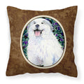 Carolines Treasures SS8856PW1414 Great Pyrenees Decorative Canvas Fabric Pillow, Large, Multicolor