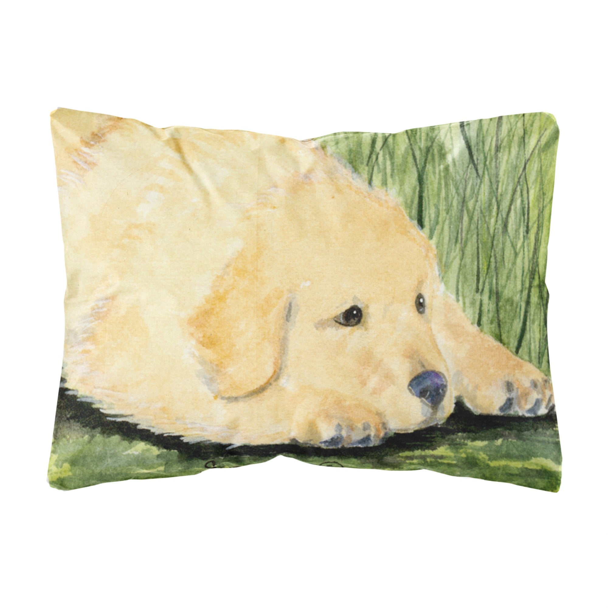 Carolines Treasures SS8864PW1216 Golden Retriever Decorative Canvas Fabric Pillow, Large, Multicolor