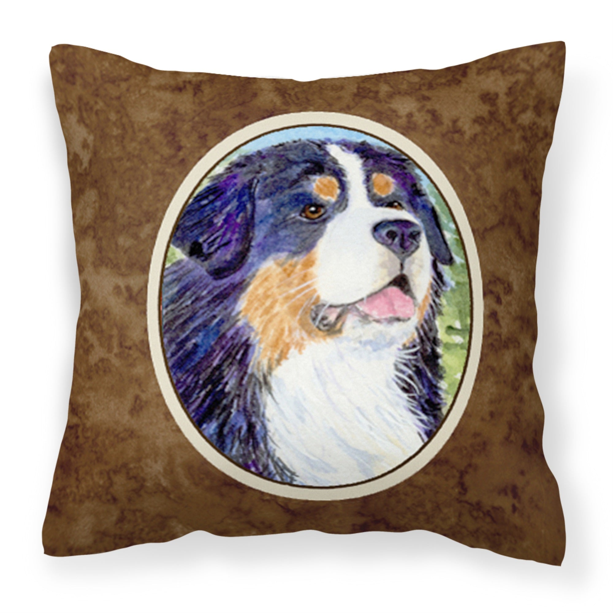 Carolines Treasures SS8867PW1414 Bernese Mountain Dog Decorative Canvas Fabric Pillow, Large, Multicolor