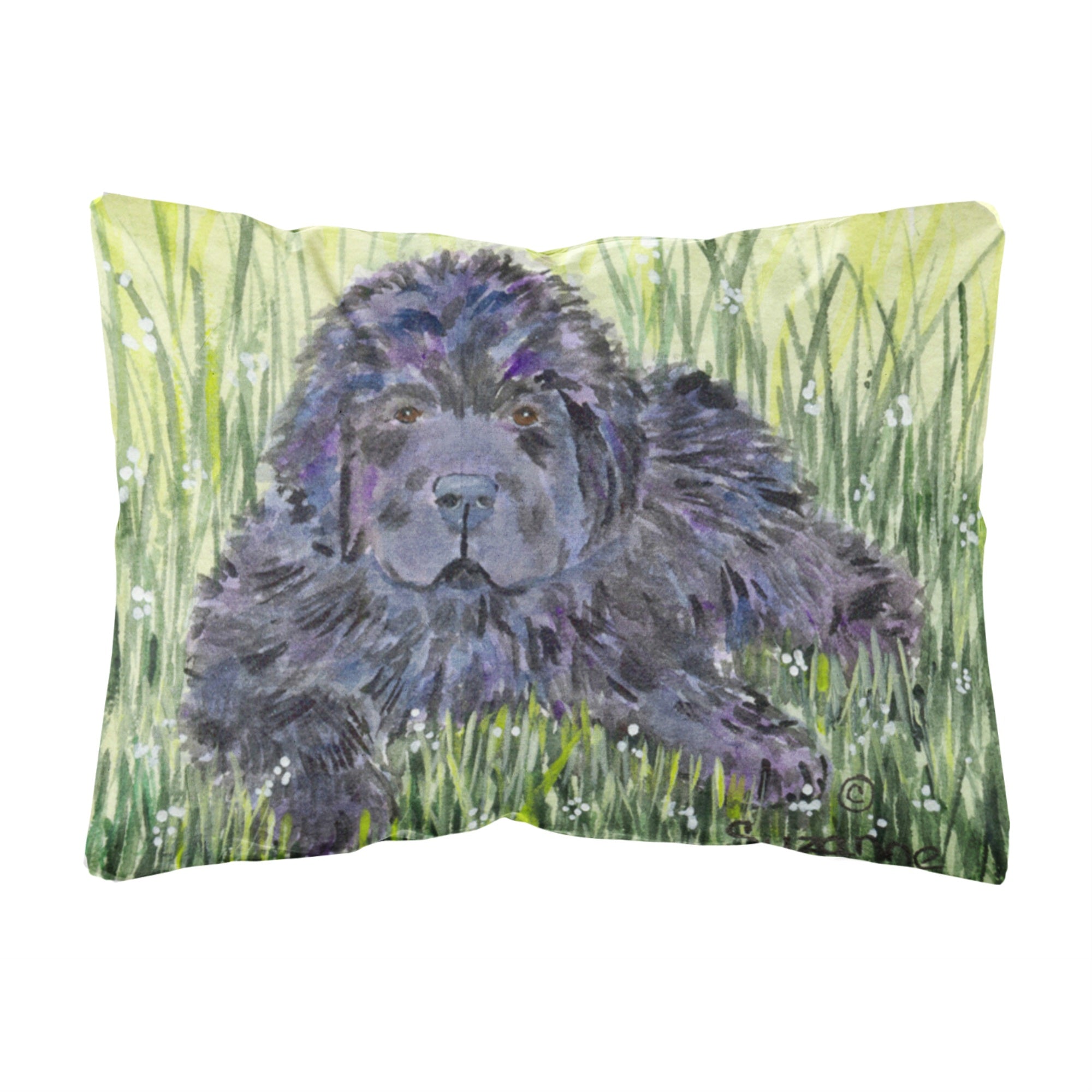 Carolines Treasures SS8872PW1216 Newfoundland Decorative Canvas Fabric Pillow, Large, Multicolor