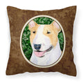 Carolines Treasures SS8873PW1414 Bull Terrier Decorative Canvas Fabric Pillow, Large, Multicolor