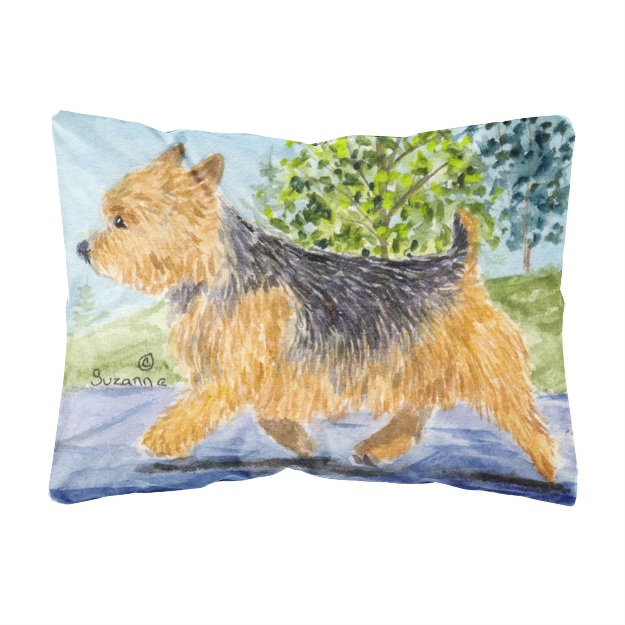 Carolines Treasures SS8879PW1216 Norwich Terrier Decorative Canvas Fabric Pillow, Large, Multicolor