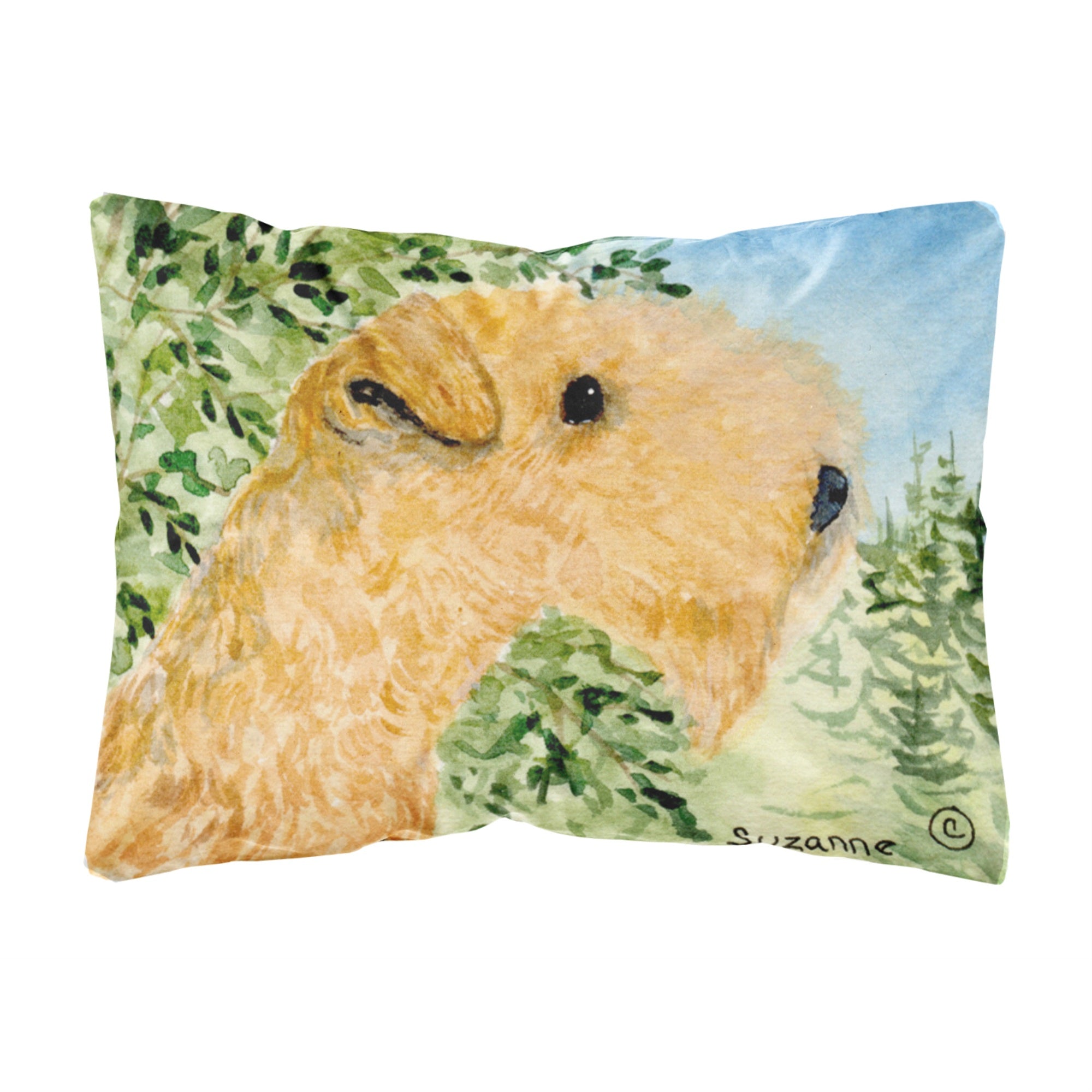 Carolines Treasures SS8888PW1216 Lakeland Terrier Decorative Canvas Fabric Pillow, Large, Multicolor