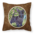 Carolines Treasures SS8889PW1414 Scottish Terrier Decorative Canvas Fabric Pillow, Large, Multicolor