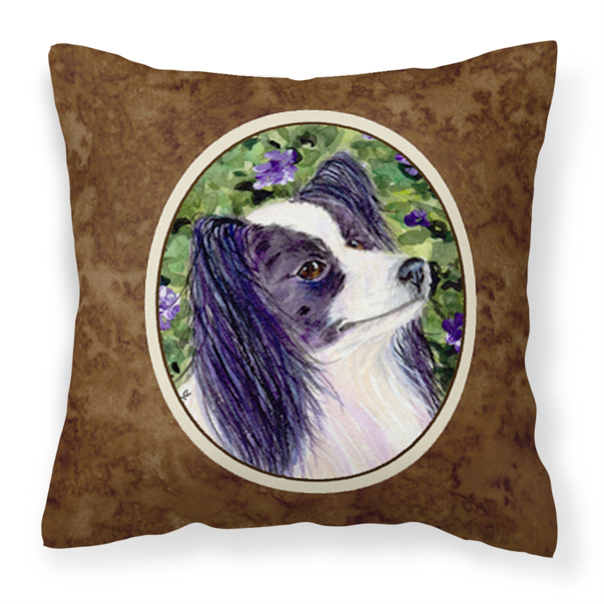 Carolines Treasures SS8896PW1414 Papillon Decorative Canvas Fabric Pillow, Large, Multicolor