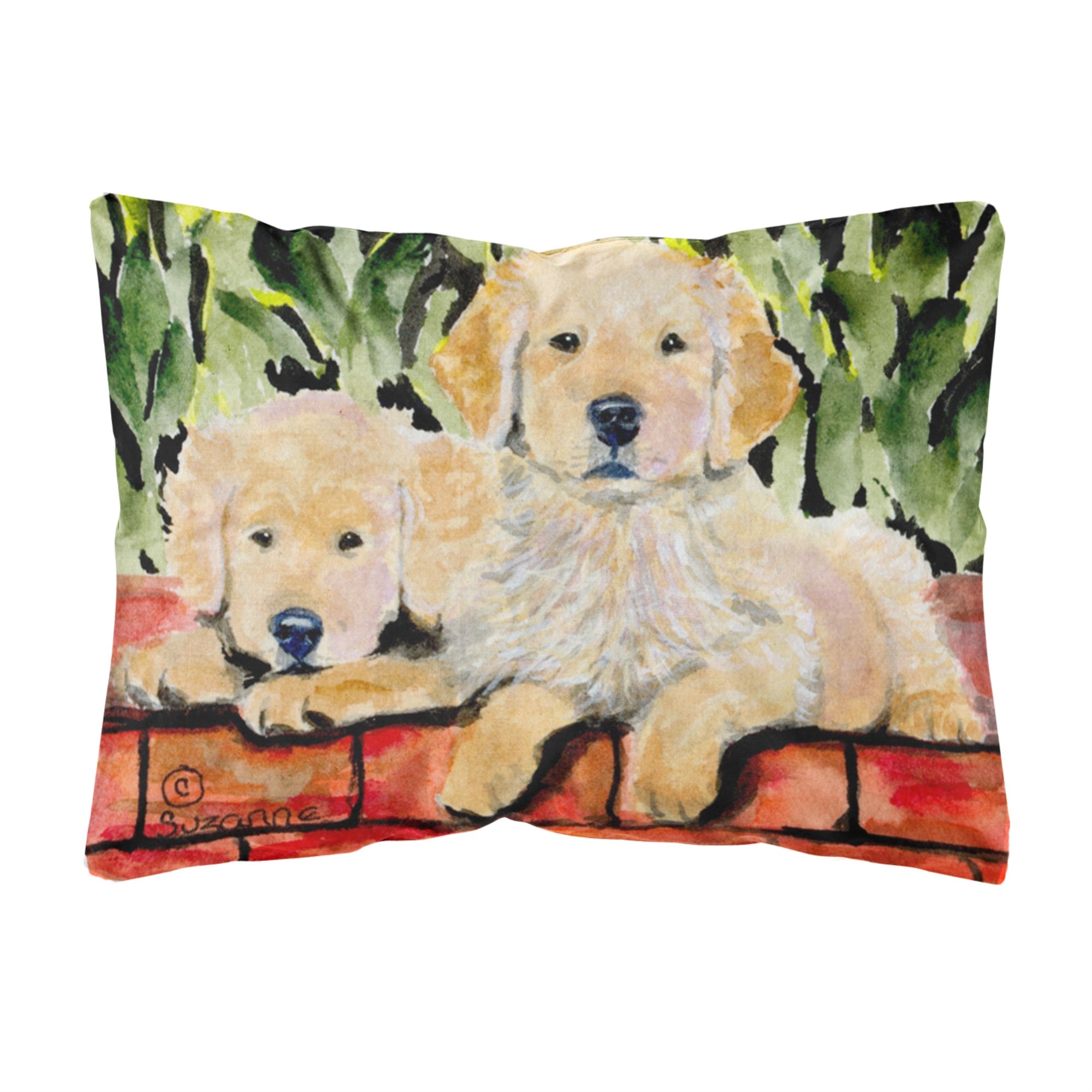 Carolines Treasures SS8908PW1216 Golden Retriever Decorative Canvas Fabric Pillow, Large, Multicolor