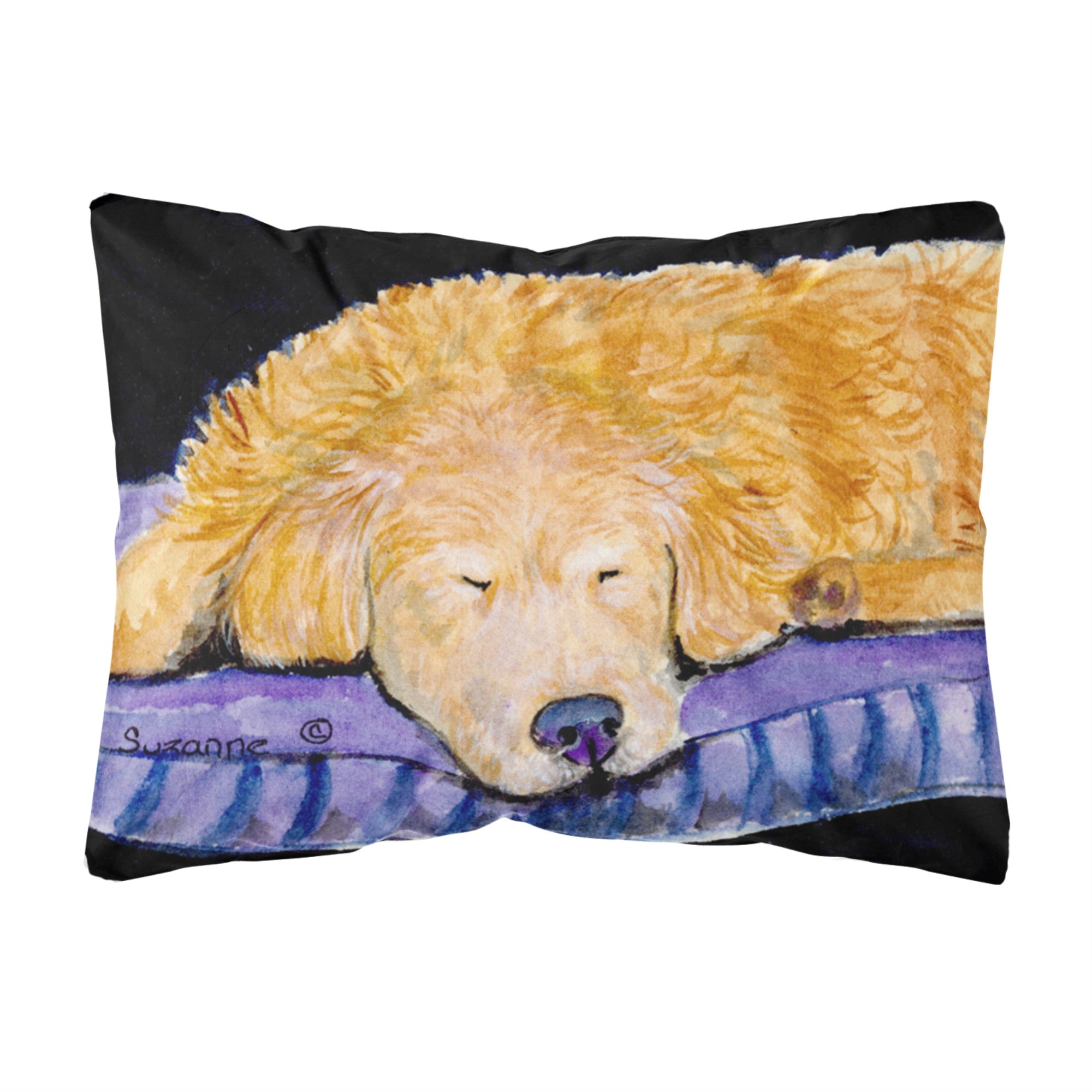 Carolines Treasures SS8909PW1216 Golden Retriever Decorative Canvas Fabric Pillow, Large, Multicolor