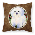 Carolines Treasures SS8914PW1414 Bichon Frise Decorative Canvas Fabric Pillow, Large, Multicolor