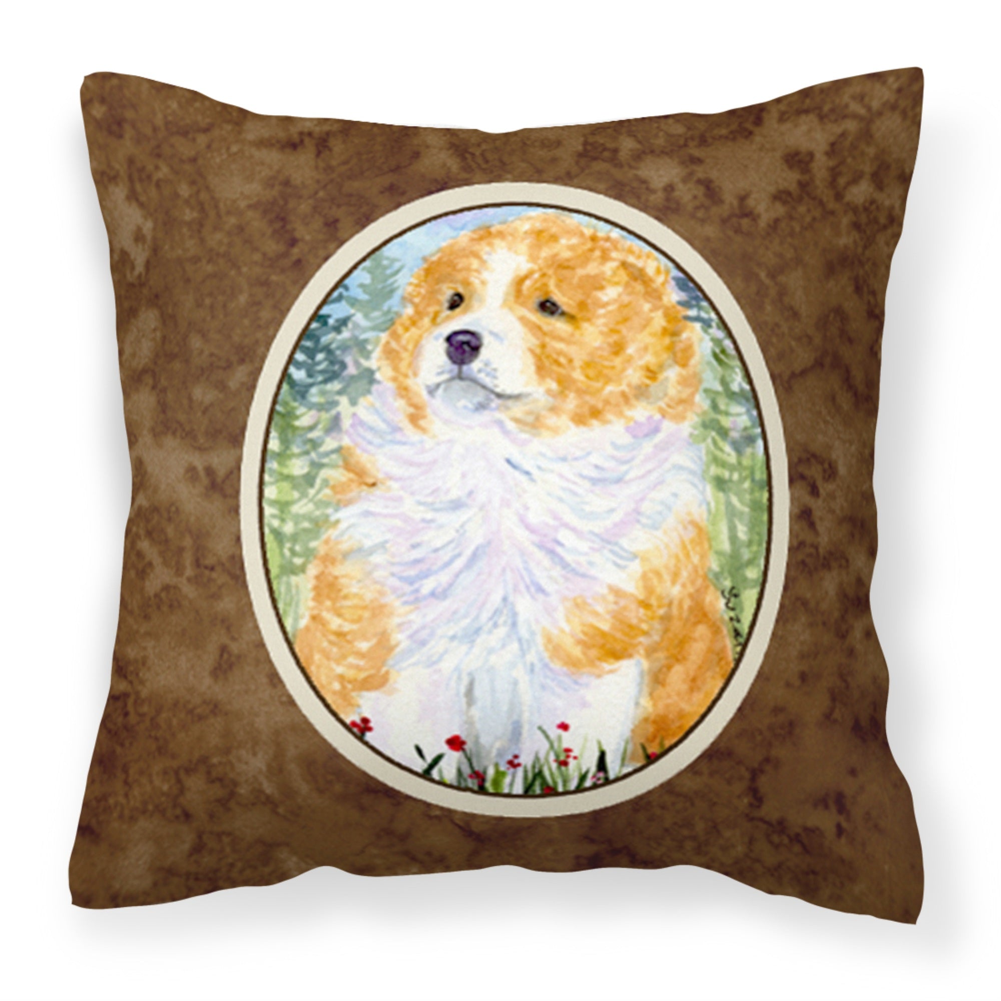 Carolines Treasures SS8918PW1414 Sheltie Decorative Canvas Fabric Pillow, Large, Multicolor