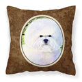 Carolines Treasures SS8919PW1414 Bichon Frise Decorative Canvas Fabric Pillow, Large, Multicolor