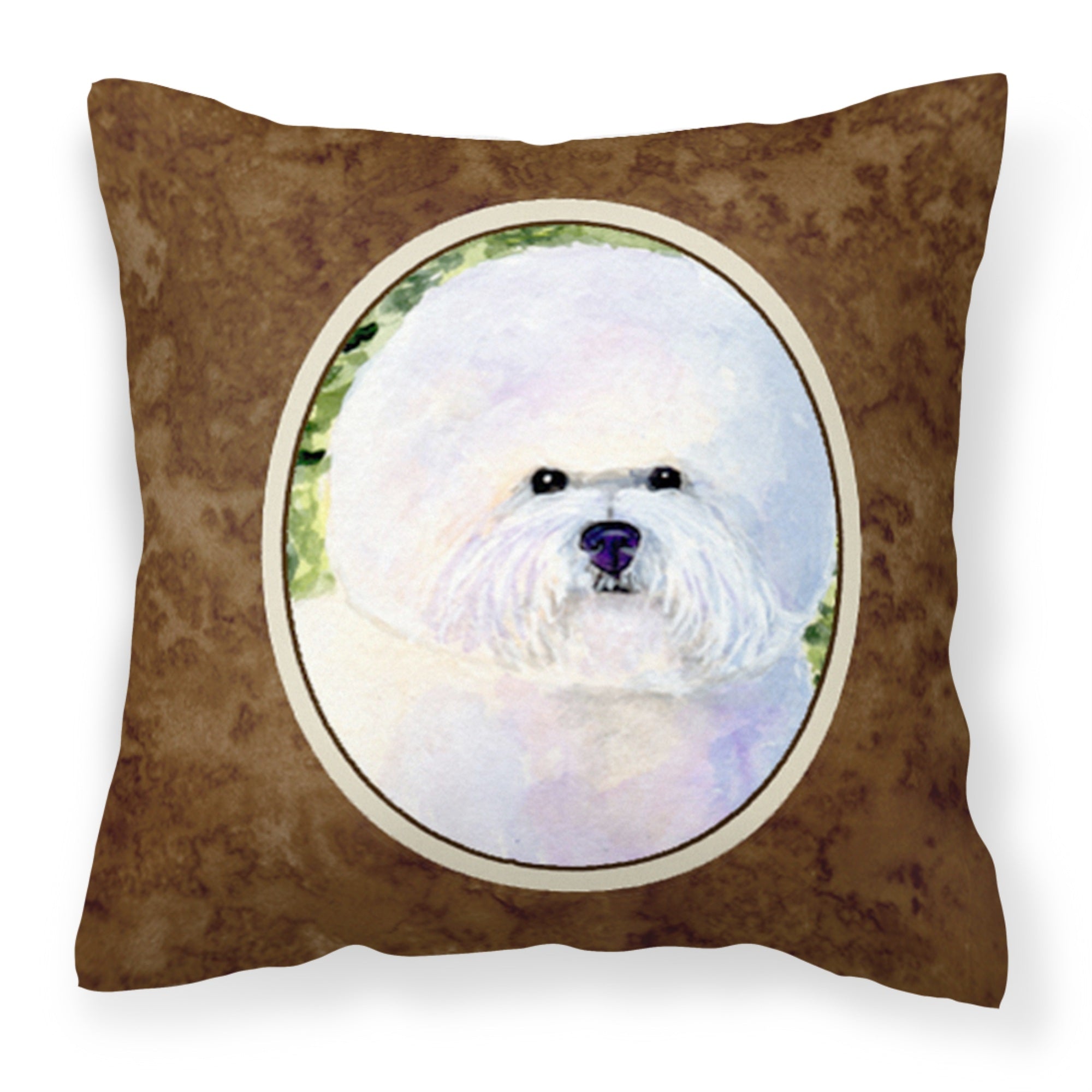 Carolines Treasures SS8919PW1414 Bichon Frise Decorative Canvas Fabric Pillow, Large, Multicolor