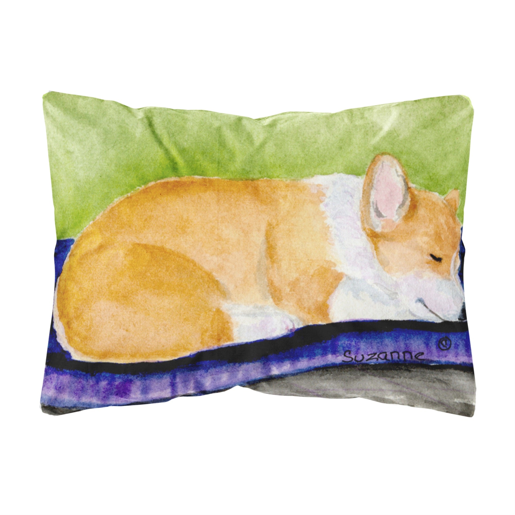 Carolines Treasures SS8920PW1216 Corgi Decorative Canvas Fabric Pillow, Large, Multicolor