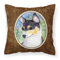 Carolines Treasures SS8927PW1414 Fox Terrier Decorative Canvas Fabric Pillow, Large, Multicolor
