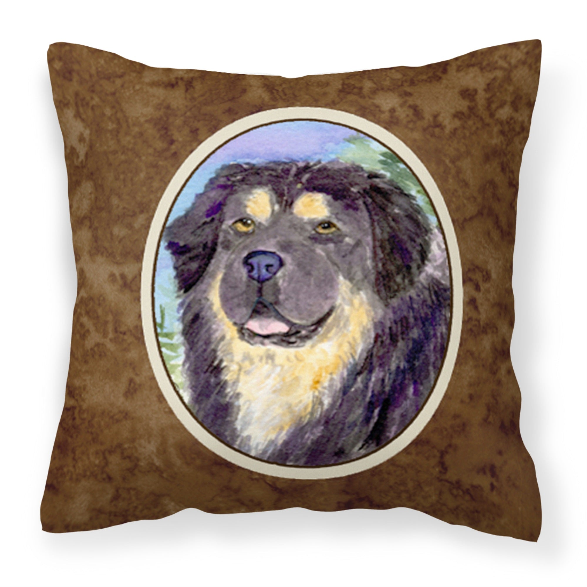 Carolines Treasures SS8930PW1414 Tibetan Mastiff Decorative Canvas Fabric Pillow, Large, Multicolor