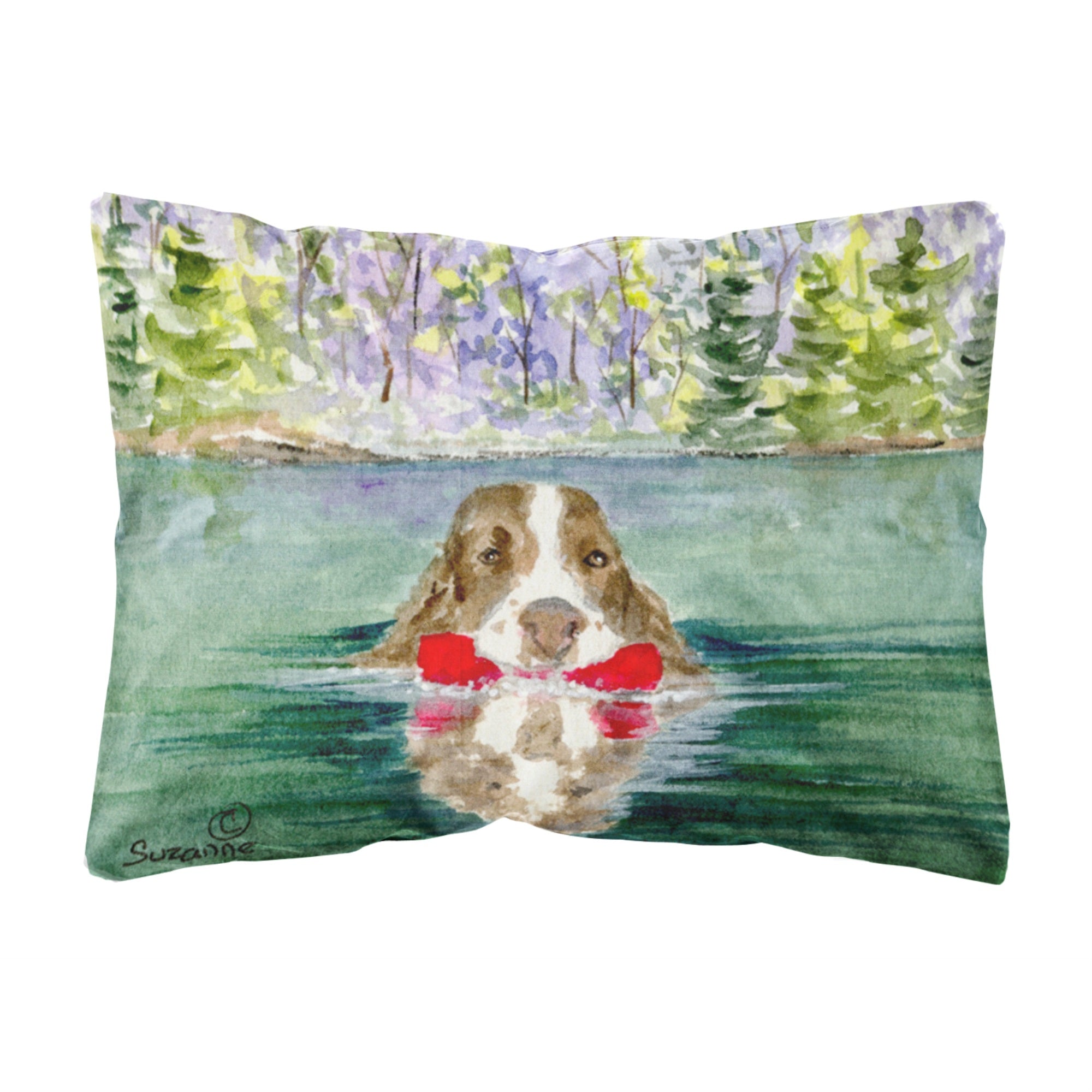 Carolines Treasures SS8943PW1216 Springer Spaniel Decorative Canvas Fabric Pillow, Large, Multicolor