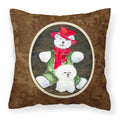 Carolines Treasures SS8948PW1414 Bichon Frise Decorative Canvas Fabric Pillow, Large, Multicolor