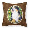 Carolines Treasures SS8955PW1414 Bernese Mountain Dog Decorative Canvas Fabric Pillow, Large, Multicolor