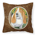 Carolines Treasures SS8964PW1414 Basset Hound Decorative Canvas Fabric Pillow, Large, Multicolor