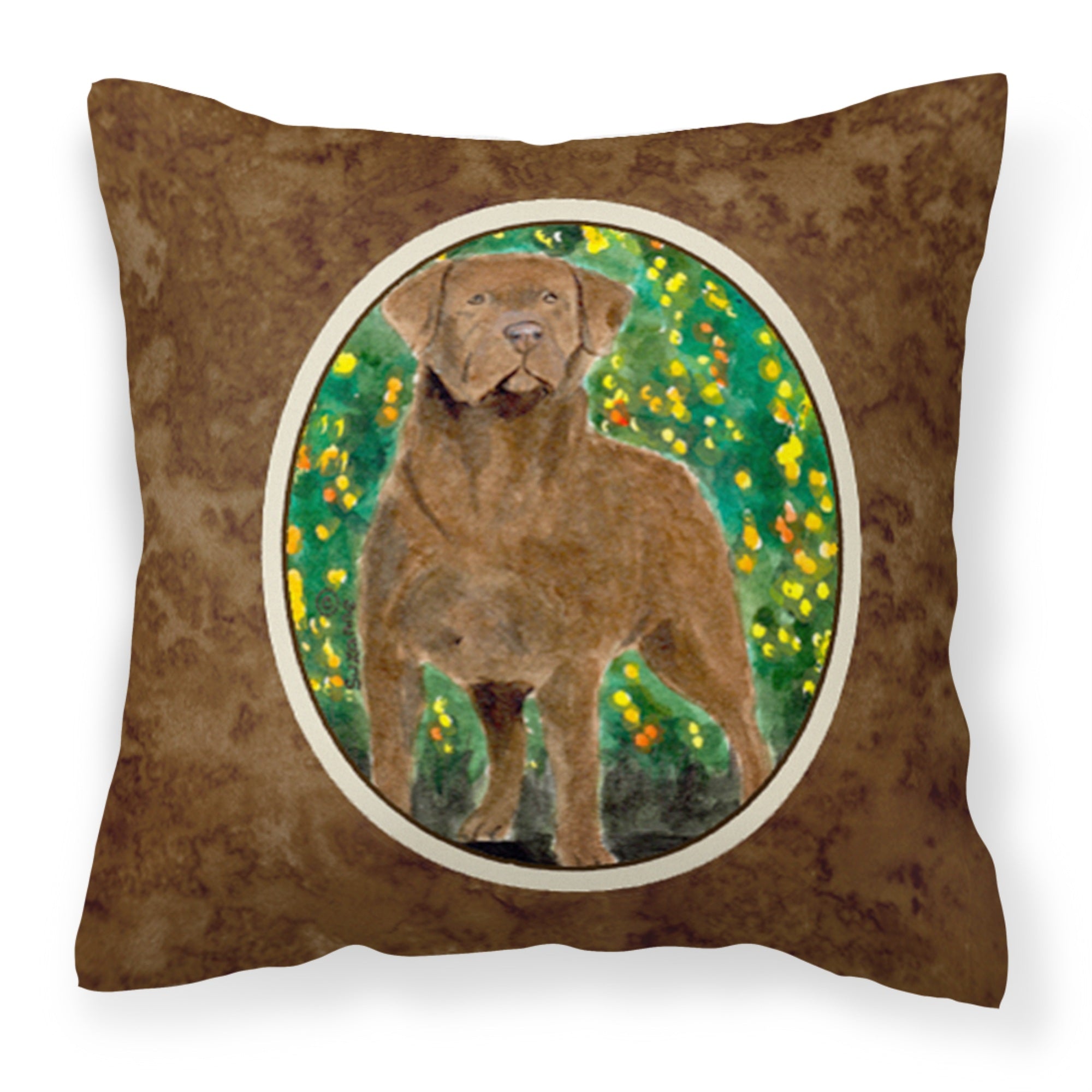 Carolines Treasures SS8969PW1414 Chesapeake Bay Retriever Decorative Canvas Fabric Pillow, Large, Multicolor