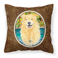 Carolines Treasures SS8978PW1414 Golden Retriever Decorative Canvas Fabric Pillow, Large, Multicolor