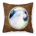 Carolines Treasures SS8980PW1414 Great Pyrenees Decorative Canvas Fabric Pillow, Large, Multicolor