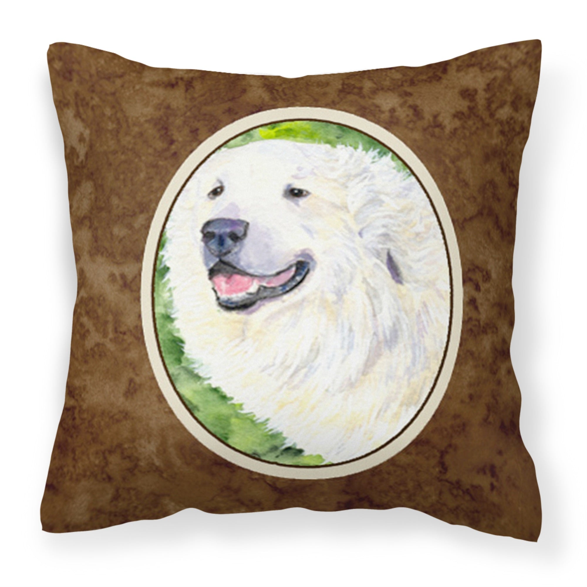 Carolines Treasures SS8981PW1414 Great Pyrenees Decorative Canvas Fabric Pillow, Large, Multicolor