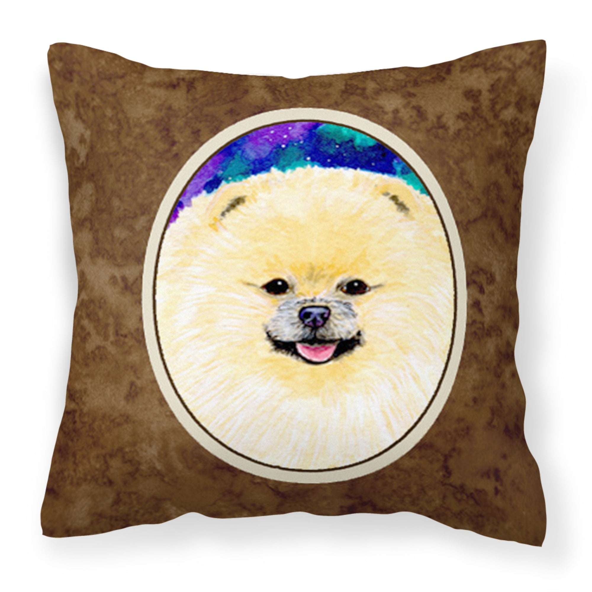 Carolines Treasures SS8997PW1414 Pomeranian Decorative Canvas Fabric Pillow, Large, Multicolor
