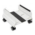 CPU Stand with Castors for Computer Case, Aluminum, Beige Color, Adjustable Width from 13cm to 25cm