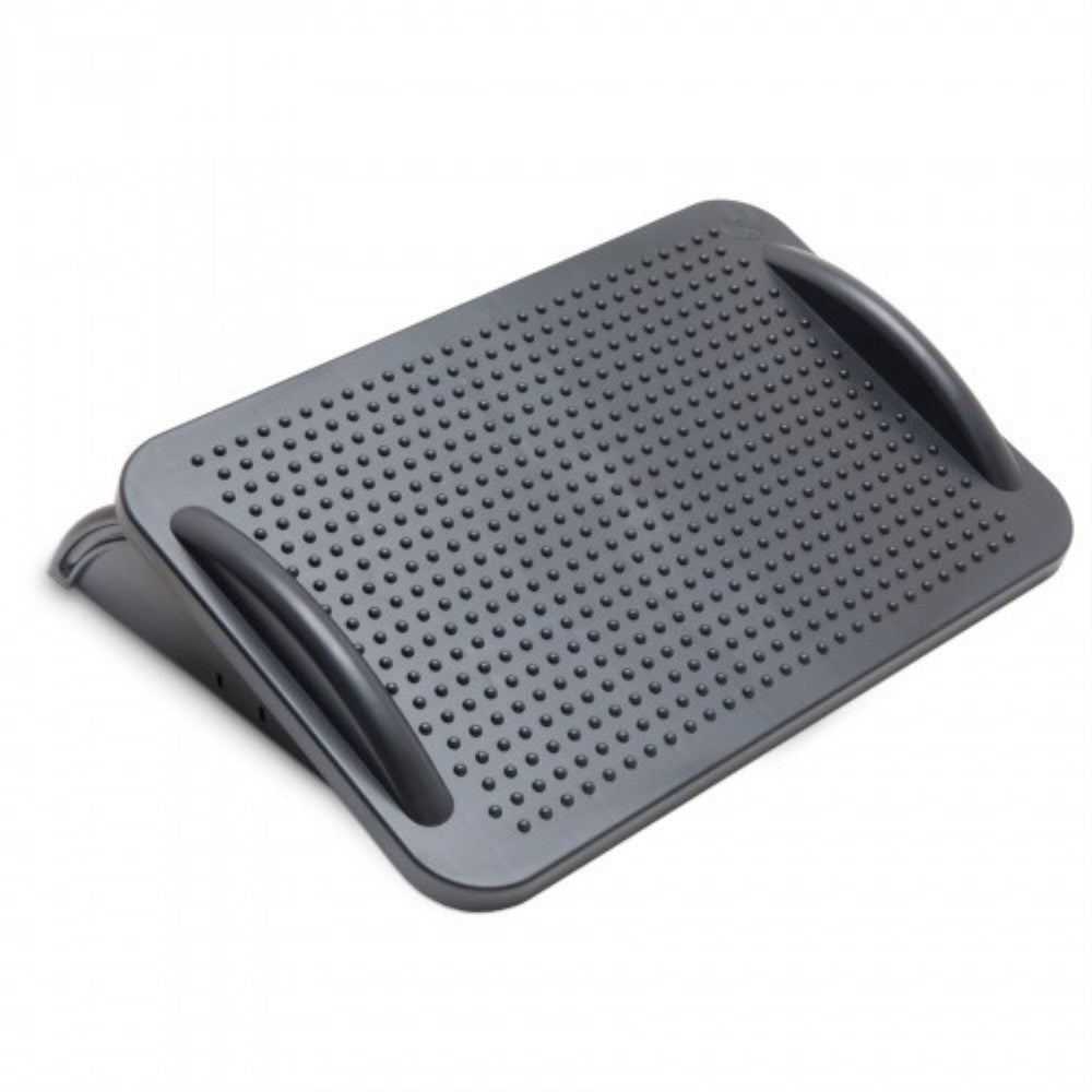 FR-4P Ergonomic Foot Rest with Massage Function, Adjustable 3 Angles, Black Color