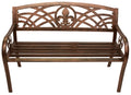 Leigh Country Metal Bench -Welcome Black & Gold