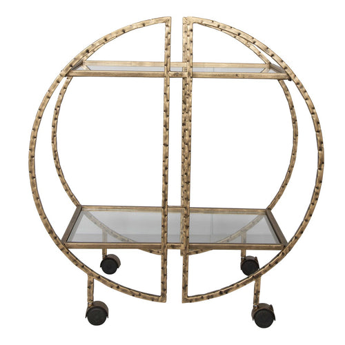 212 Main 25065 24 x 40 x 42 in Zelina Bar cart  gold