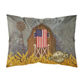 Carolines Treasures Patriotic Barn Land of America Fabric Standard Pillowcase, Multicolor