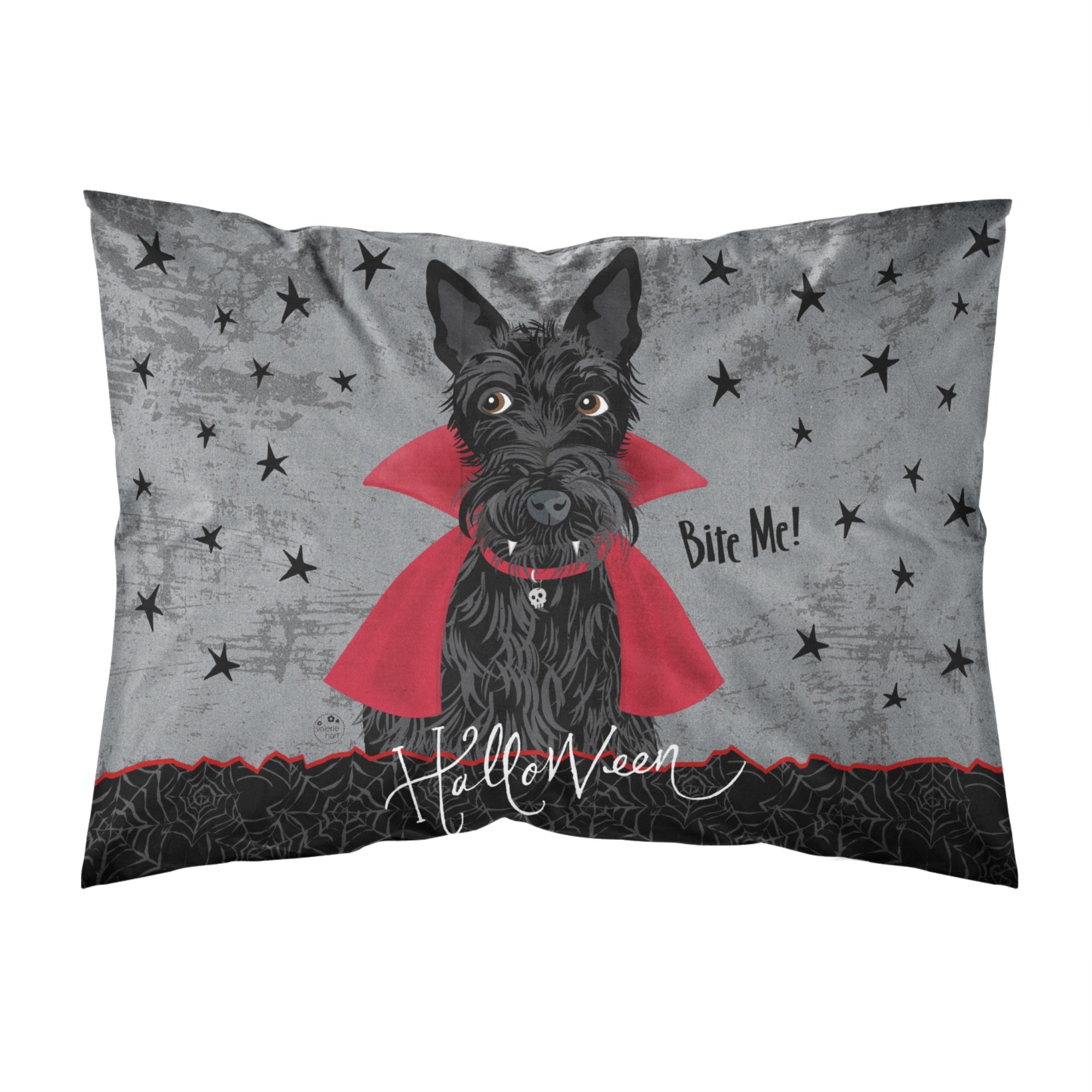 Carolines Treasures Halloween Vampire Scottie Fabric Standard Pillowcase, Multicolor