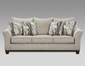 Camero Platinum Fabric Pillowback Sofa