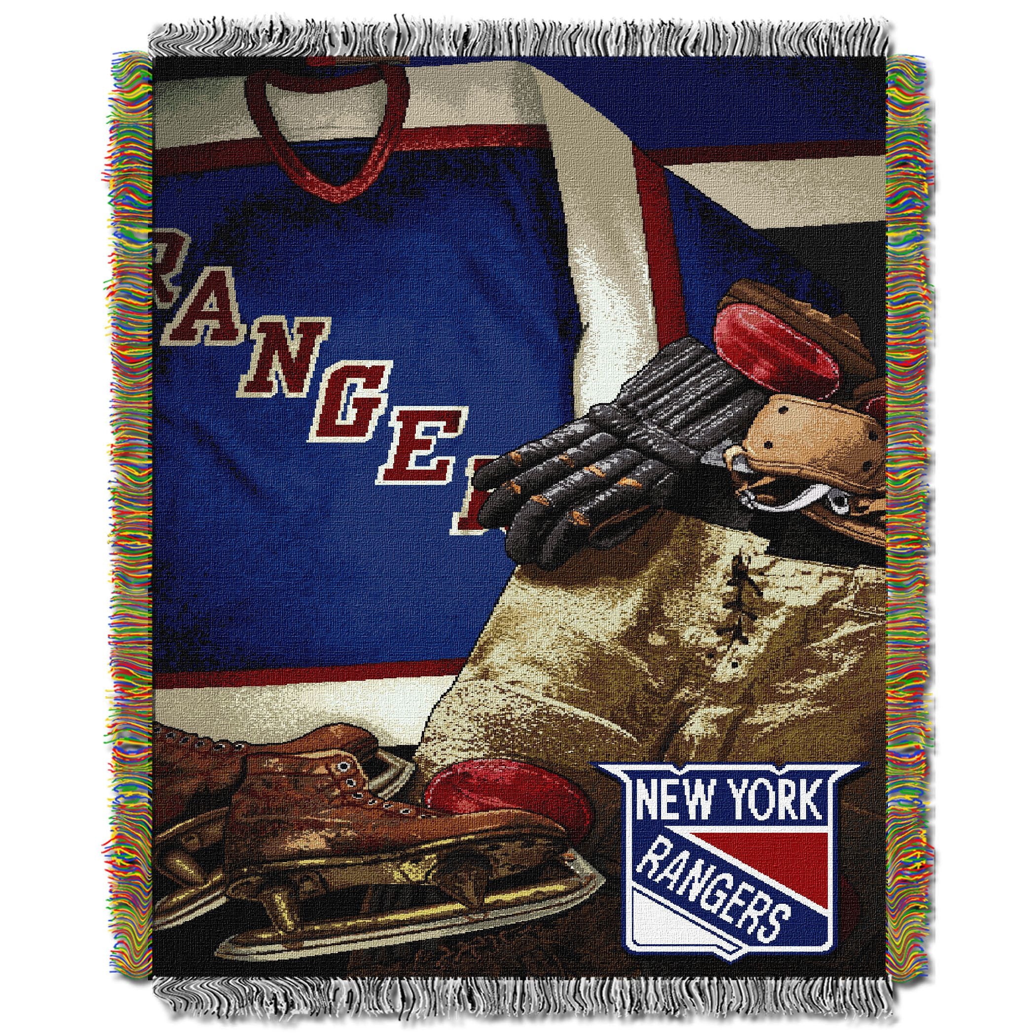 NY Rangers OFFIcIAL National Hockey League Vintage 48x 60 Woven Tapestry Throw by The Northwest company(D0102HH1EA7)