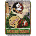 Florida State OFFIcIAL collegiate Home Field Advantage Woven Tapestry Throw(D0102HHM9V7)