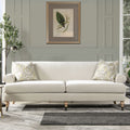 Alana 88 Lawson Two-Cushion Tightback Sofa, French Beige Performance Velvet