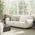 Sharon 84 Puffy Arm Sofa, Alpaca Off-White Chenille