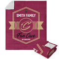 NBA Cleveland Cavaliers Dominion Personalized Silk Touch Sherpa Throw Blanket 50X60 Inches