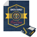 NBA Denver Nuggets Dominion Personalized Silk Touch Sherpa Throw Blanket 50X60 Inches