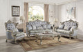 ACME Miliani Sofa w/5 Pillows, Fabric & Antique Bronze Finish LV01780