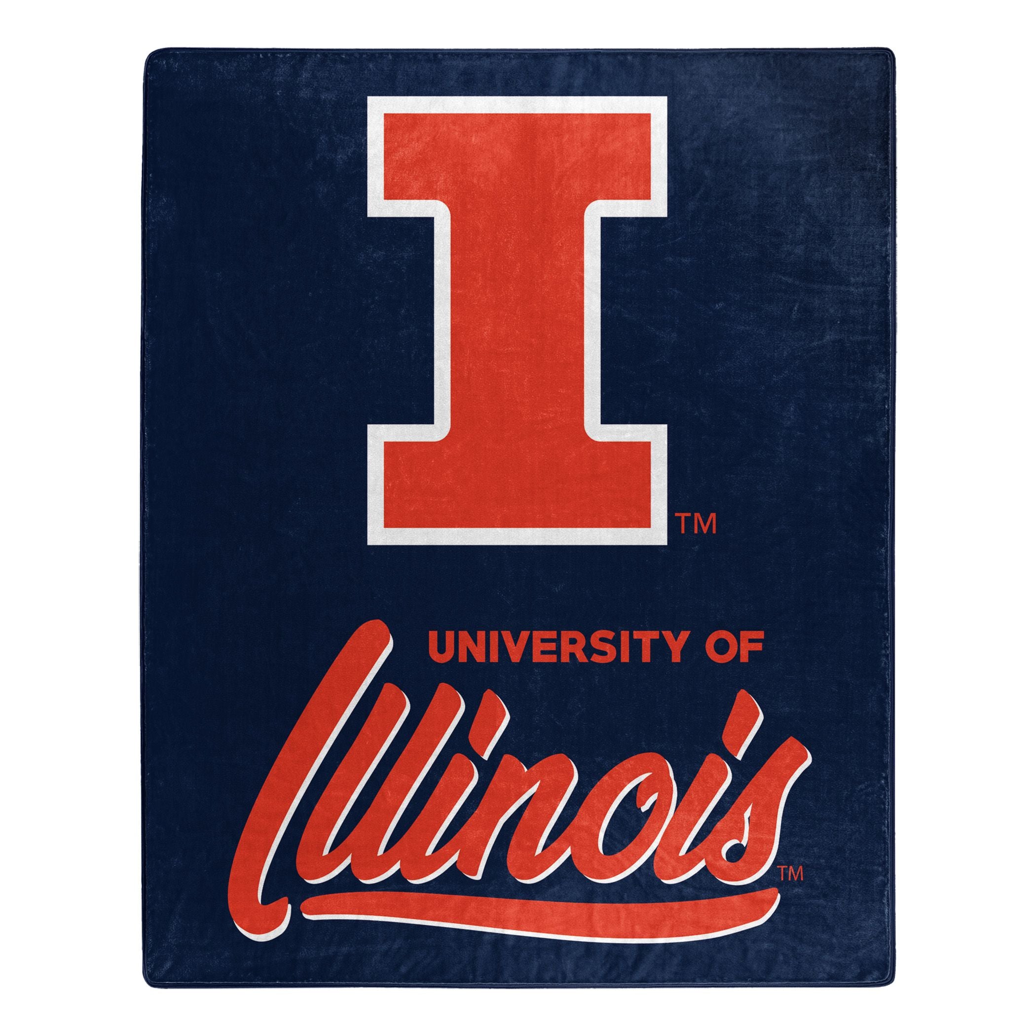 Illinois OFFIcIAL NcAA Signature Raschel Throw Blanket(D0102HX6Y28)