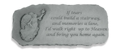 Kay Berry- Inc. 37120 If Tears Could Build A Stairway - Angel Memorial Bench - 29 Inches x 12 Inches x 15 Inches